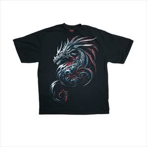 SPIRAL DIRECT Spiral Dragon Shards Black Graphic Tee Size XL (Fits Like US L)
